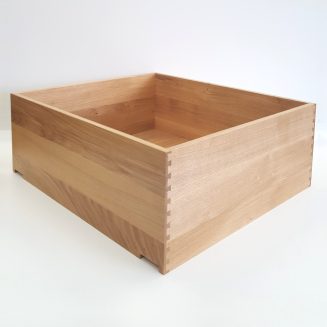 Oak Dovetail Drawer Box - Height 225mm