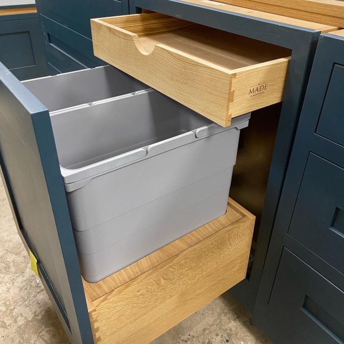 Oak Bin Drawer