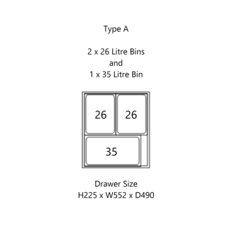 Bin insert, type A