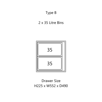 Bin insert, type B